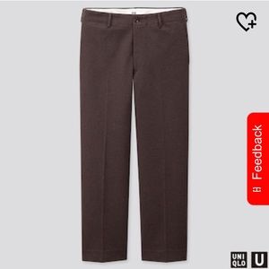 Uniqlo U Men Jersey Wide fit straight pants 28
